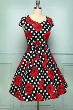 Vestido rosa dos anos 50