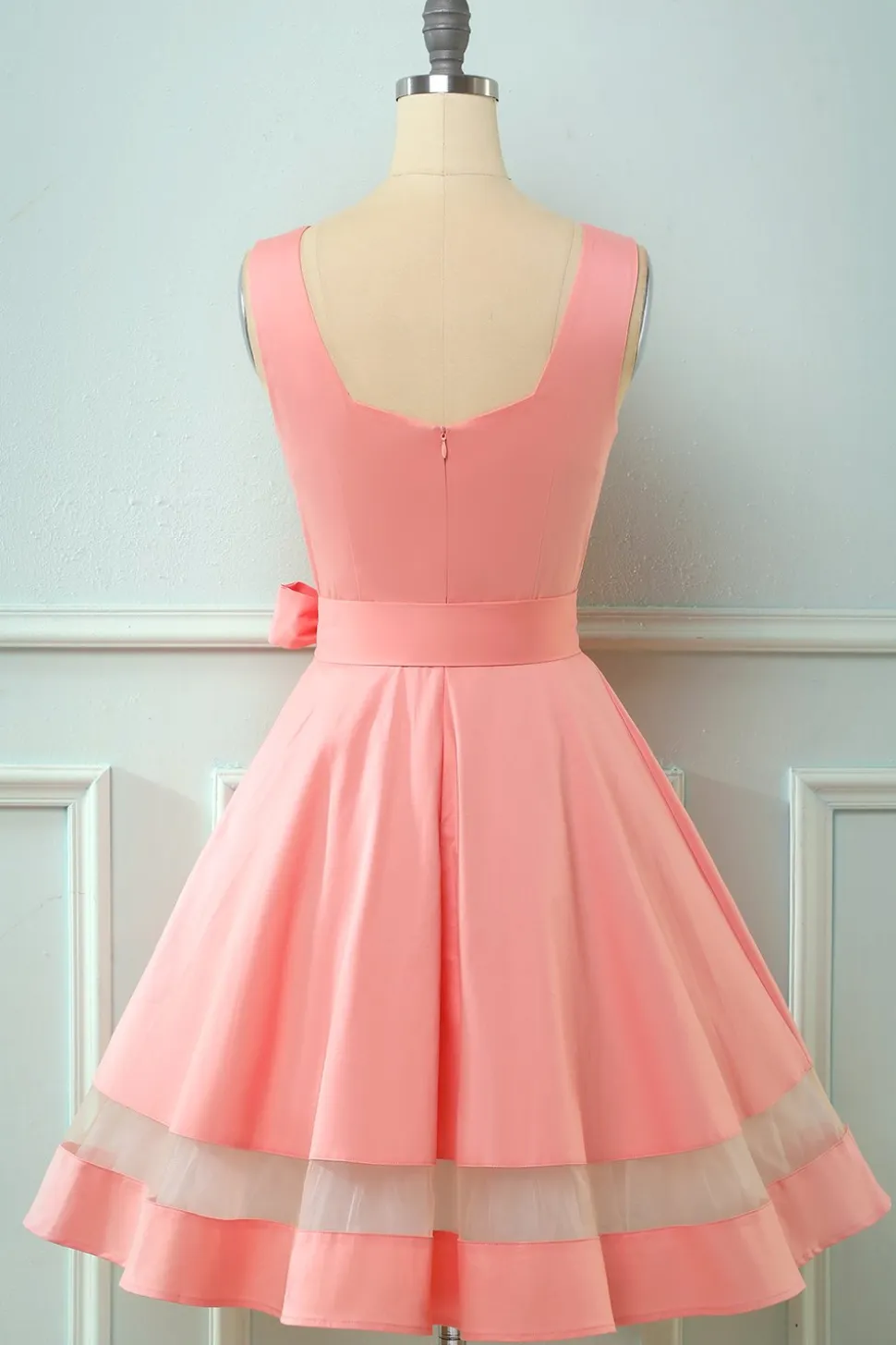 Vestido rosa vintage de 1950