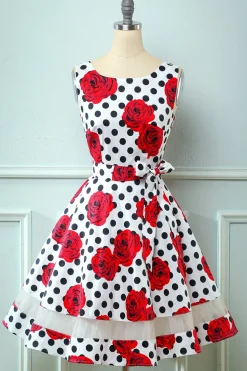 Vestido rosa vintage de 1950