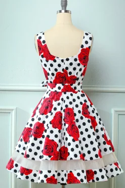 Vestido rosa vintage de 1950