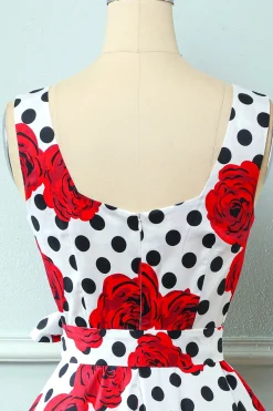 Vestido rosa vintage de 1950