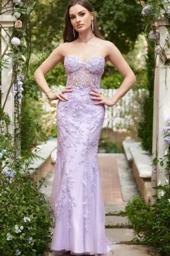 Vestido Sereia de Festa Com Apliques