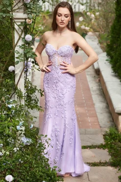 Vestido Sereia de Festa Com Apliques