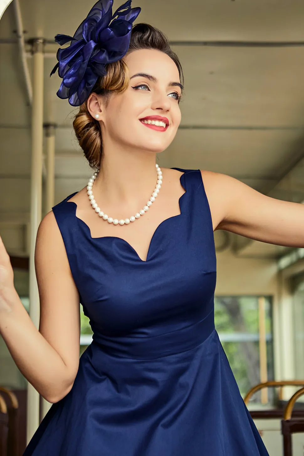 Vestido Swing Marinha