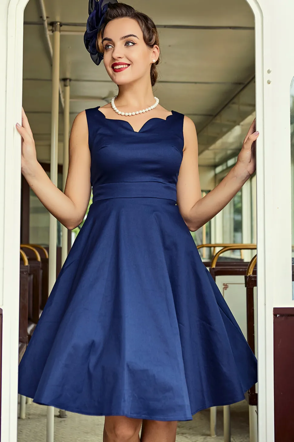 Vestido Swing Marinha