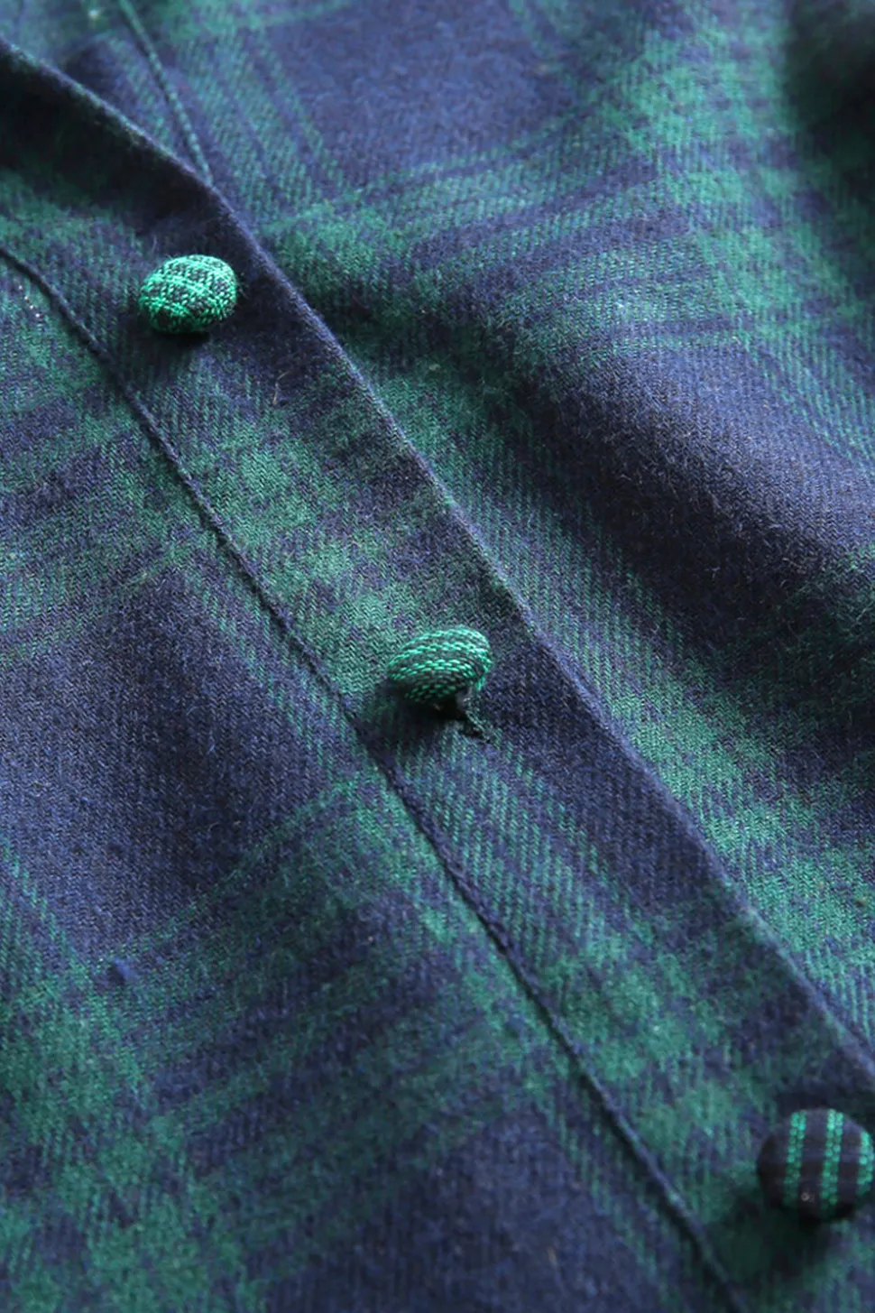 Vestido verde xadrez de 1950