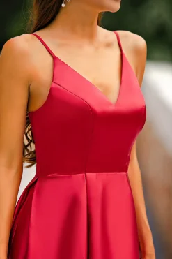 Vestido Vermelho A-line