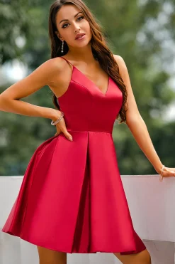 Vestido Vermelho A-line
