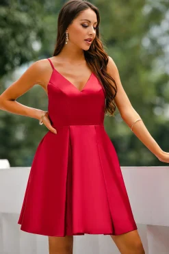 Vestido Vermelho A-line