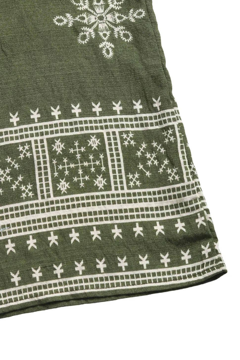 Vestido Verão com Faixa Verde Exército Macacão Estampado Sem Alças