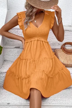 Vestido Verão Preto Decote em V Curto Linha-A