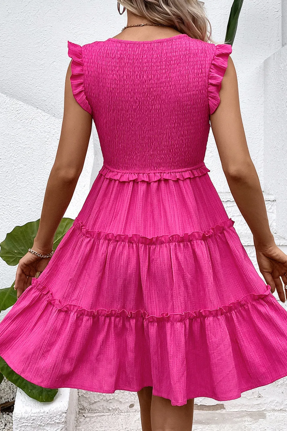 Vestido Verão Preto Decote em V Curto Linha-A
