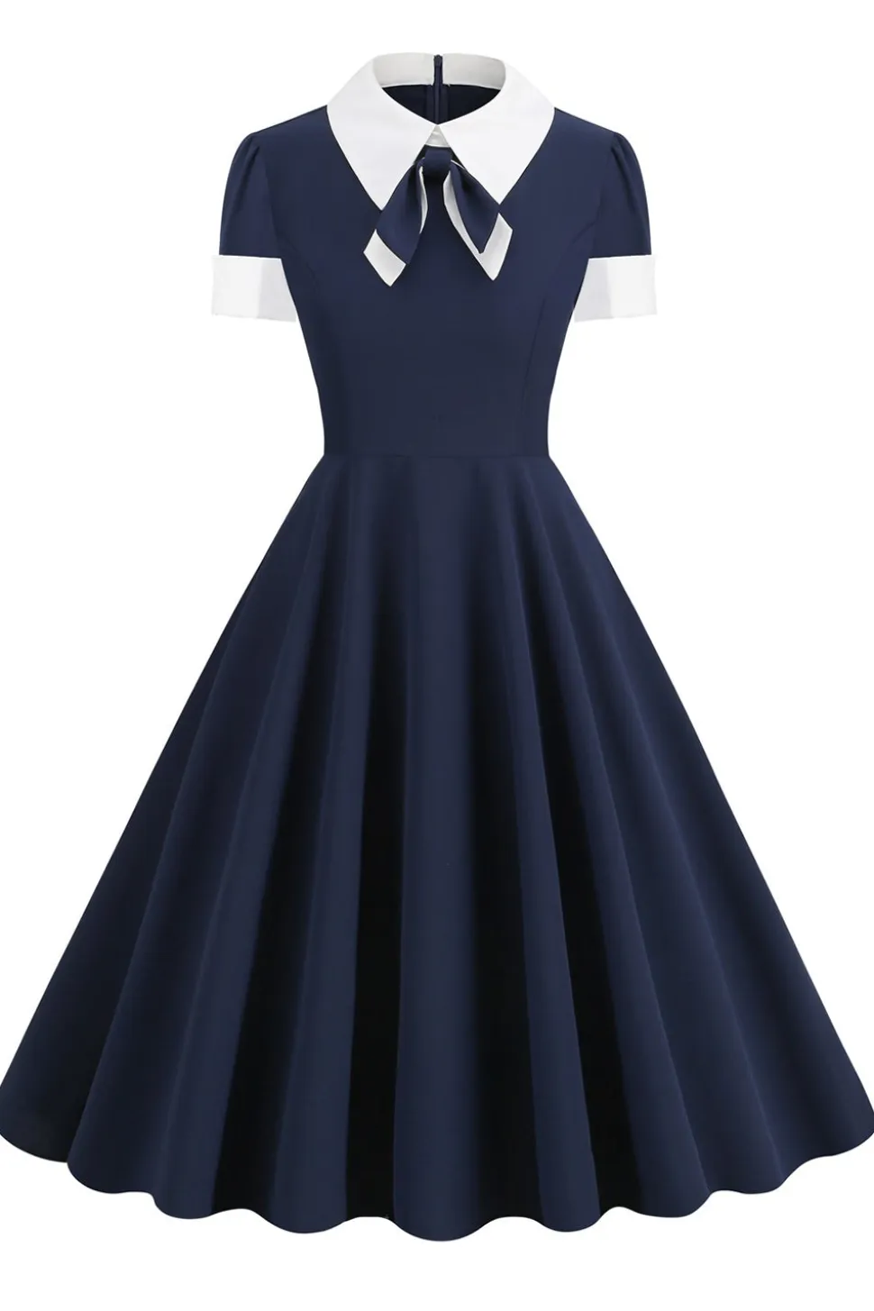 Vestido Vintage Azul Marinha