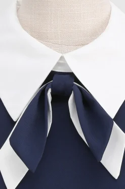 Vestido Vintage Azul Marinha