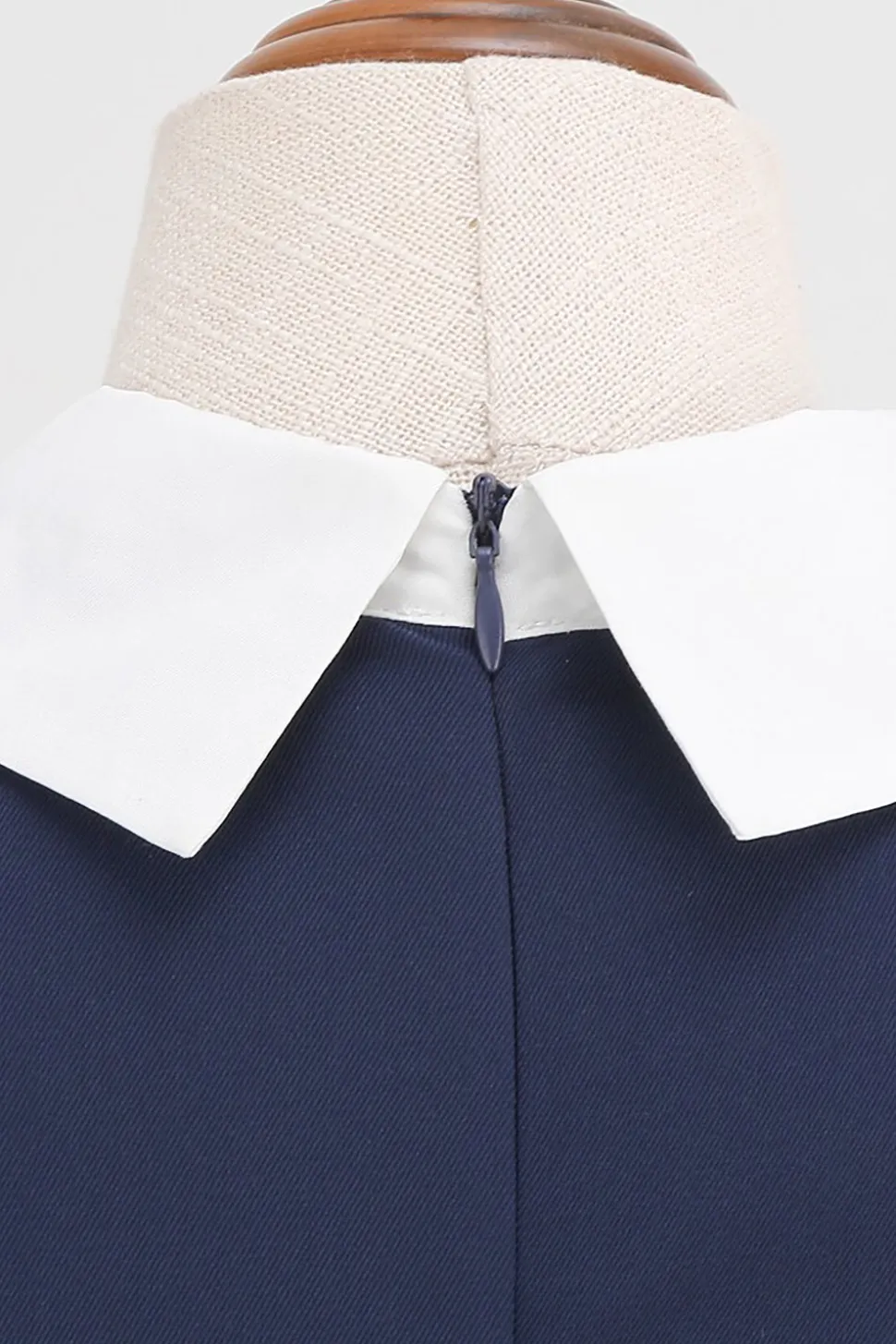 Vestido Vintage Azul Marinha