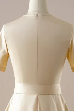 Vestido vintage de damasco square neck 1950s