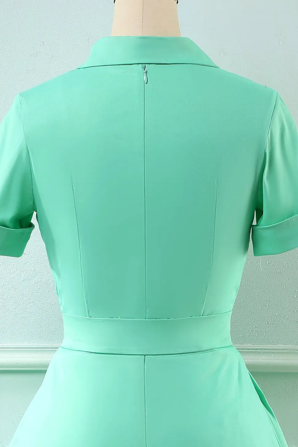 Vestido vintage de estilo retrô Scoop Blue