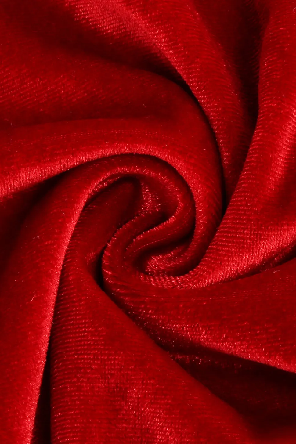 Vestido vintage de veludo vermelho Midi