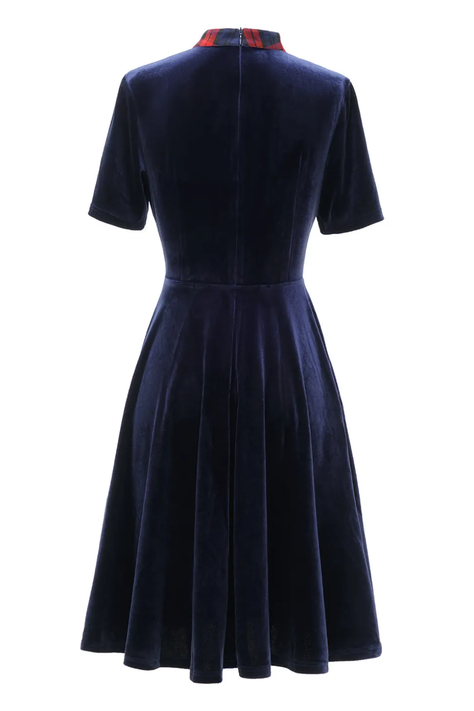 Vestido vintage de veludo verde escuro