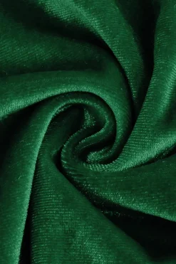 Vestido vintage de veludo verde escuro