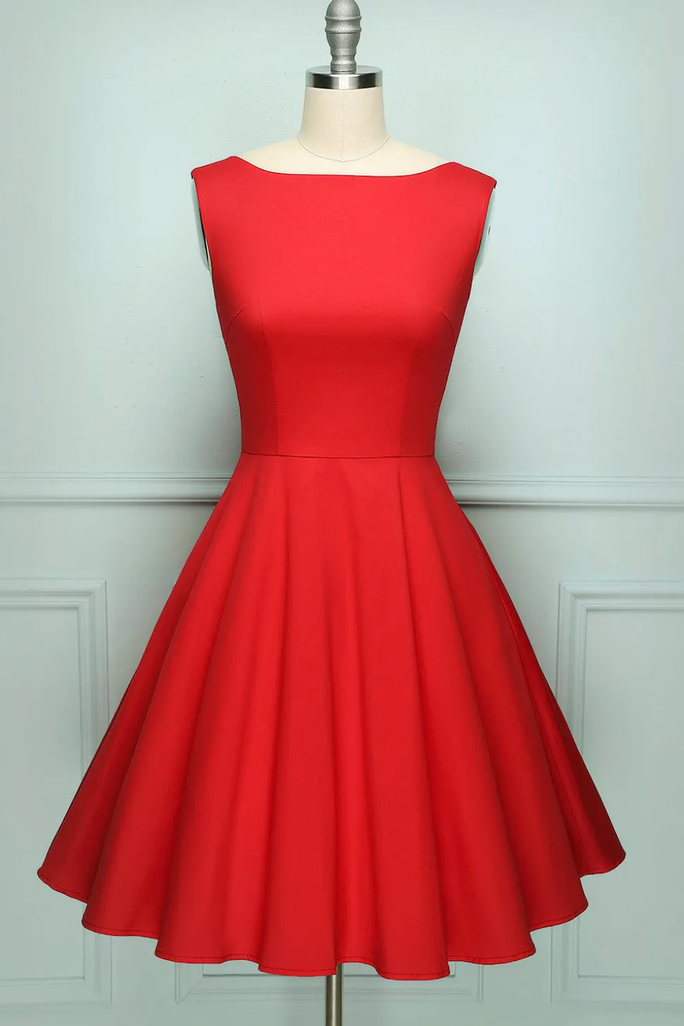 Vestido vintage sem mangas