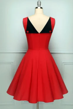 Vestido vintage sem mangas
