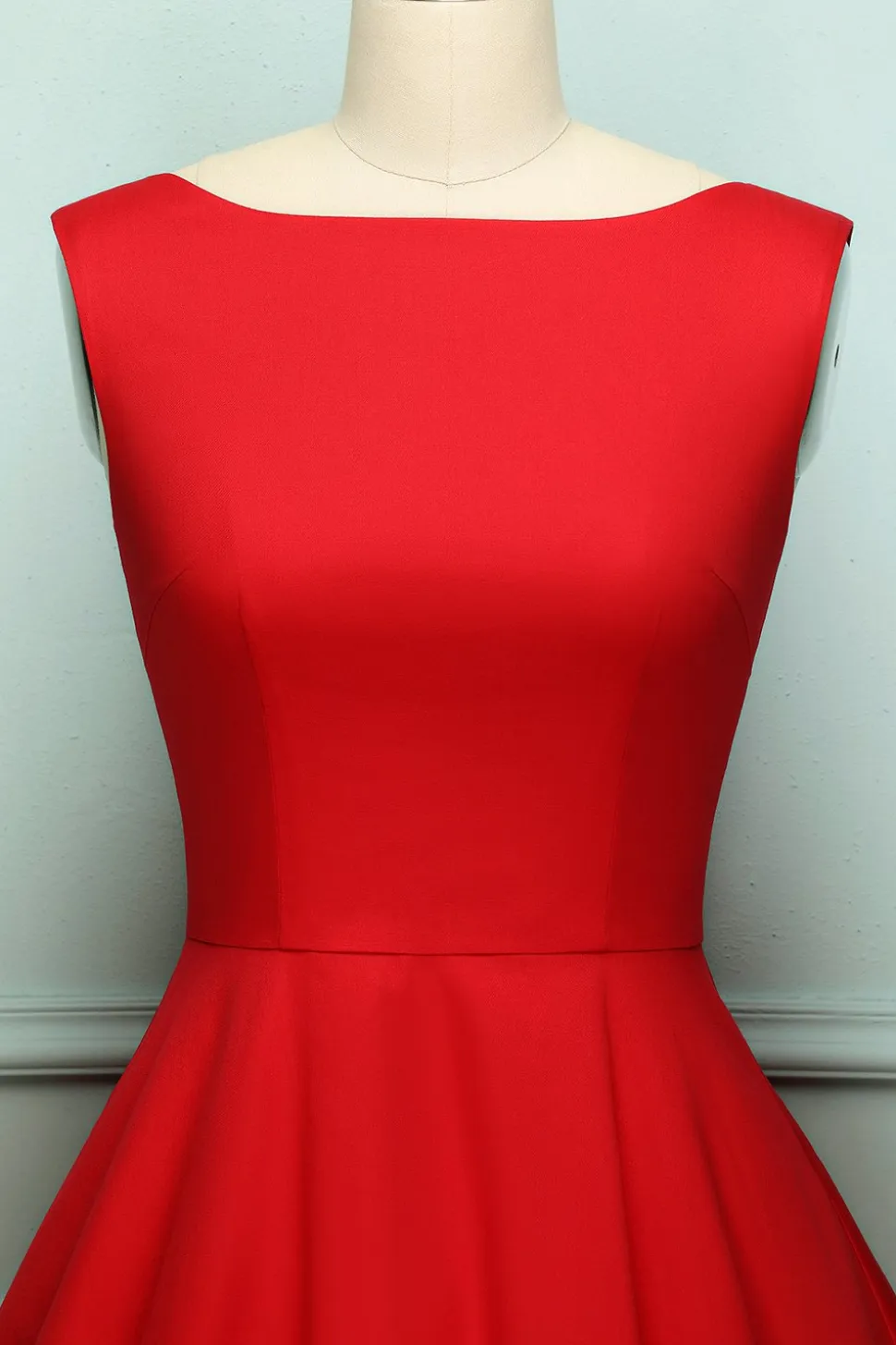 Vestido vintage sem mangas