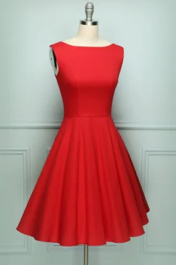 Vestido vintage sem mangas