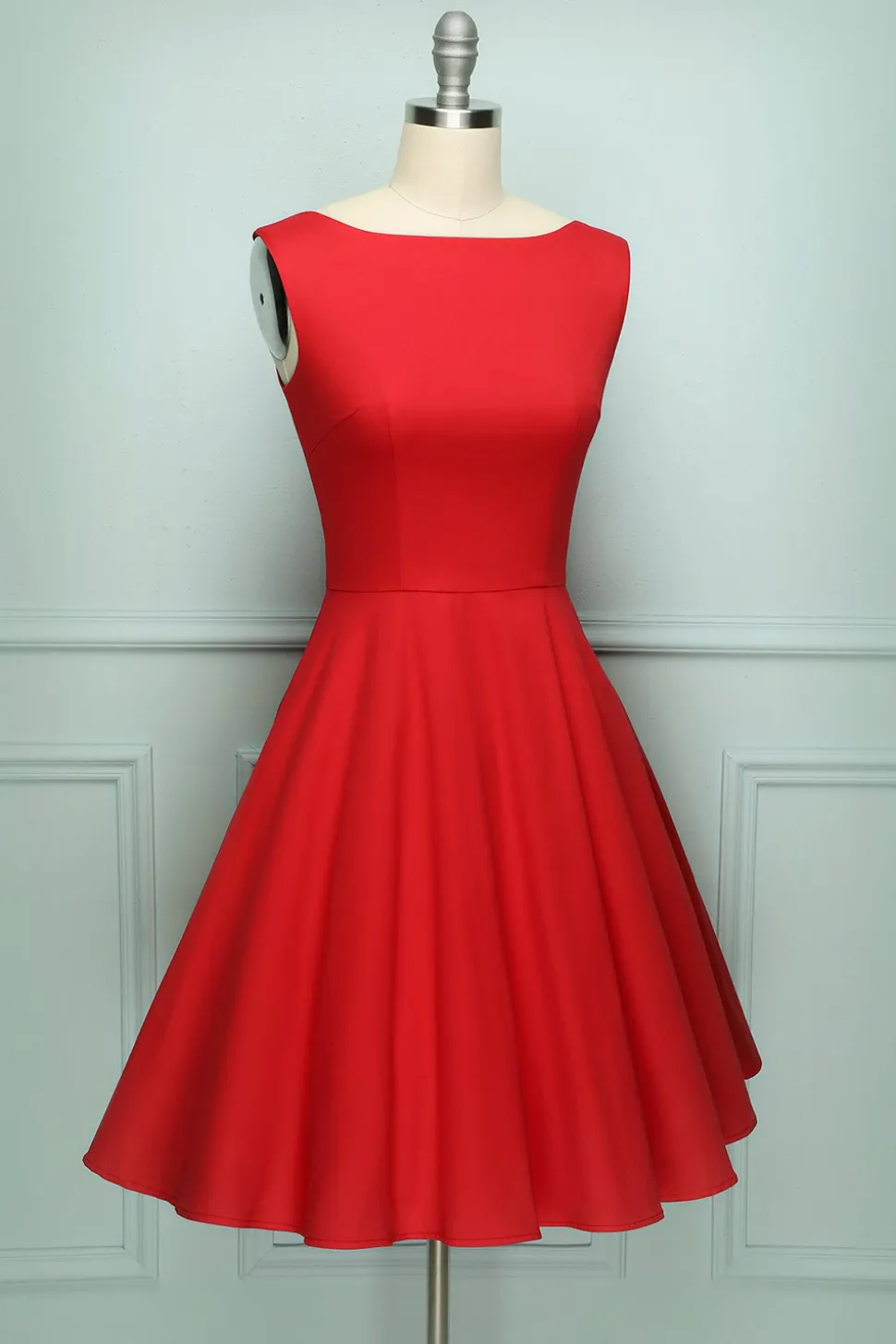 Vestido vintage sem mangas