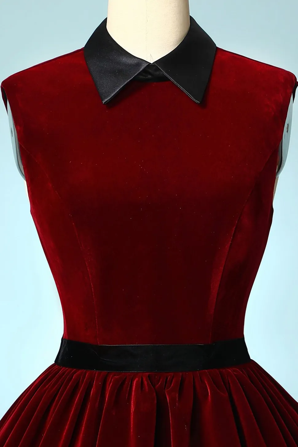 Vestidos Curto de Veludo Borgonha
