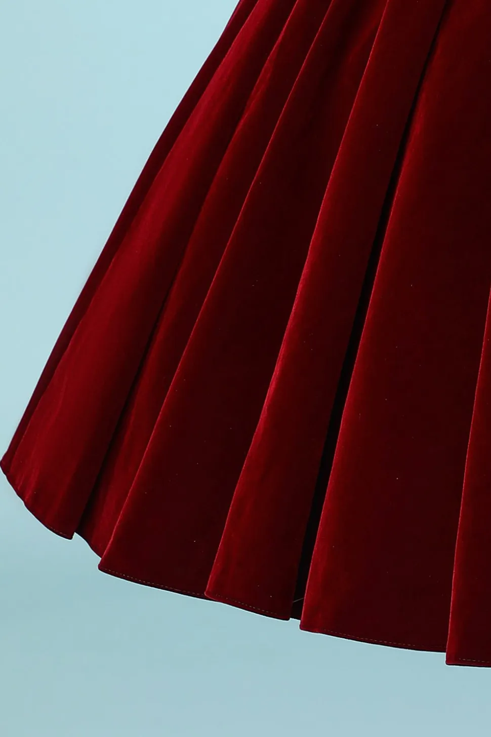 Vestidos Curto de Veludo Borgonha