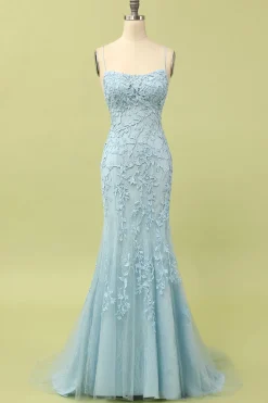 Vestidos De Cerimónia Azul Longo