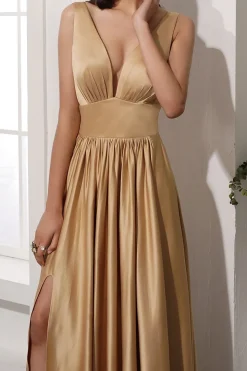 Vestidos de Cerimónia Longo de Dourado