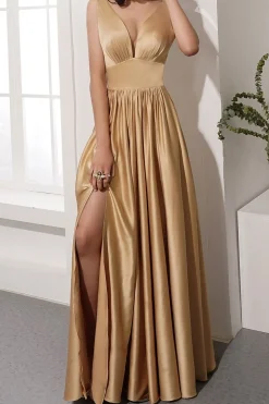 Vestidos de Cerimónia Longo de Dourado