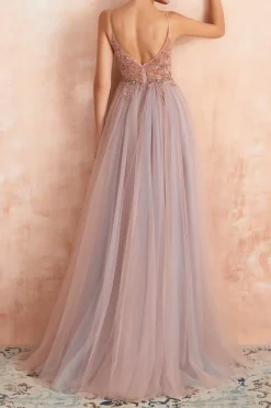 Vestidos de Cerimónia Longos Azuis Com Fenda