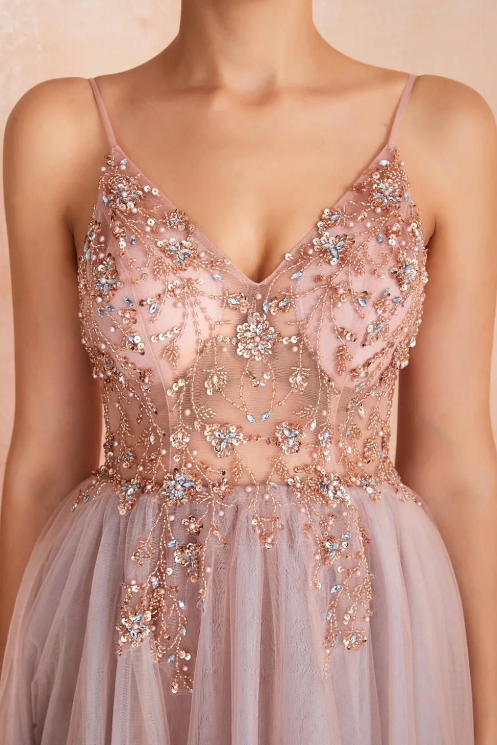Vestidos de Cerimónia Longos Azuis Com Fenda