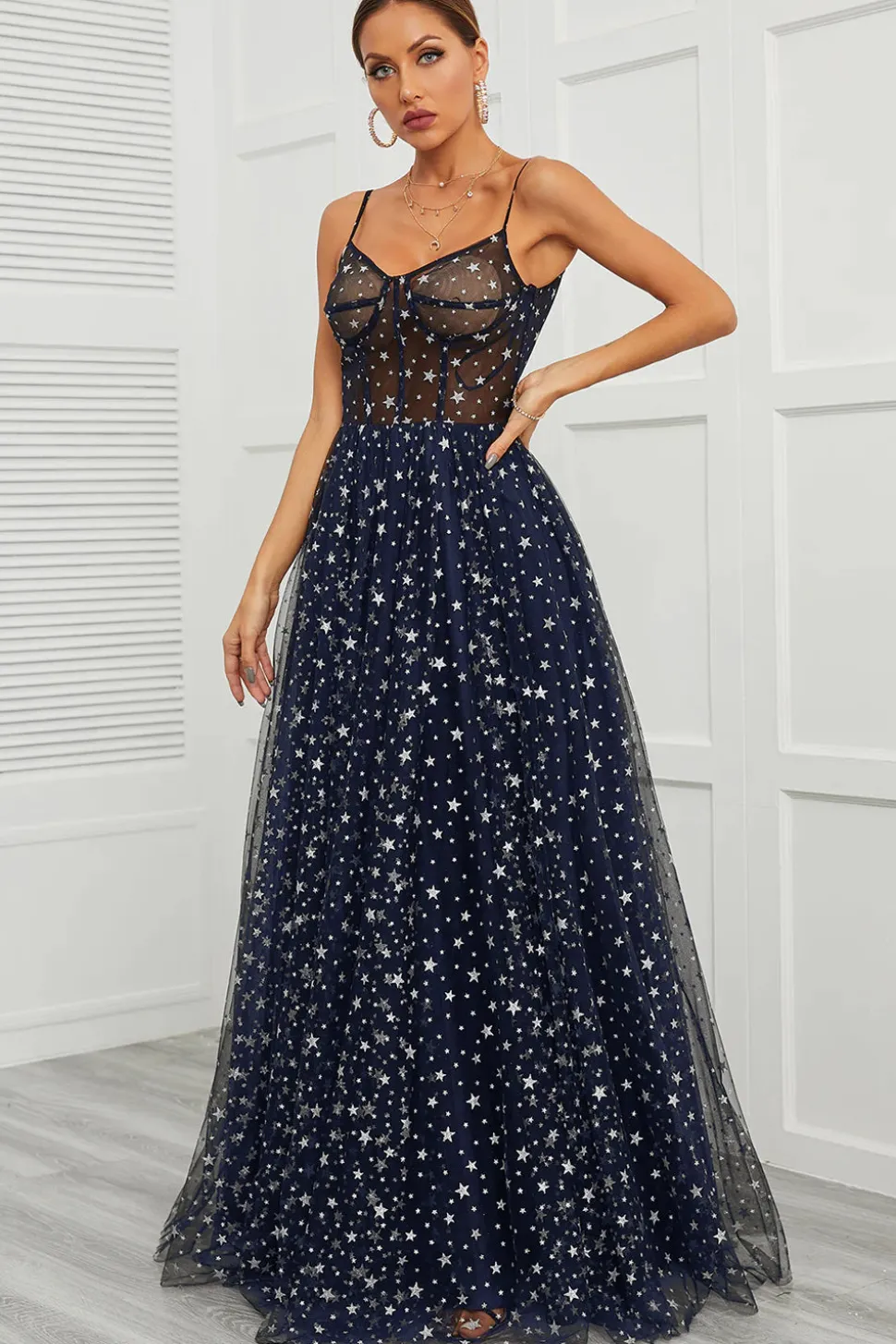 Vestidos de Cerimónia Marinha Longo