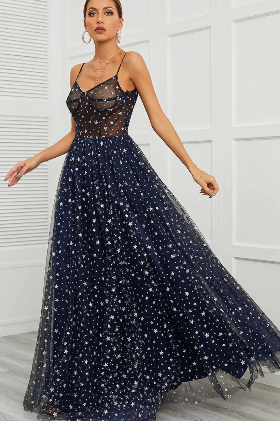 Vestidos de Cerimónia Marinha Longo
