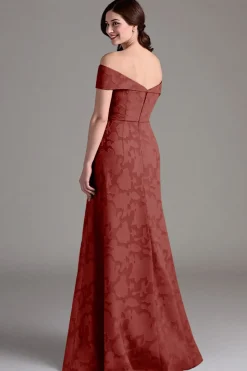Vestidos Para Casamento Convidada Eucalipto Linha-A Longo Fora do Ombro