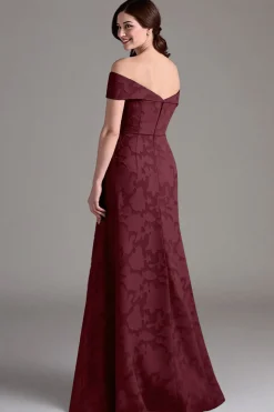 Vestidos Para Casamento Convidada Eucalipto Linha-A Longo Fora do Ombro