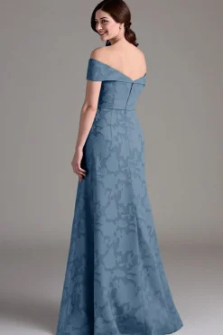Vestidos Para Casamento Convidada Eucalipto Linha-A Longo Fora do Ombro