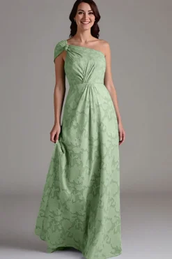 Vestidos Para Casamento Convidada Linha-A Longo Um Ombro