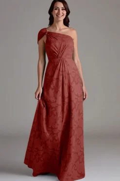 Vestidos Para Casamento Convidada Linha-A Longo Um Ombro