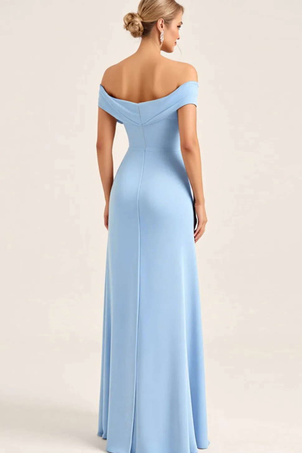 Vestidos Para Casamento Convidada com Fenda Longo Corar Rosa Bainha Fora do Ombro