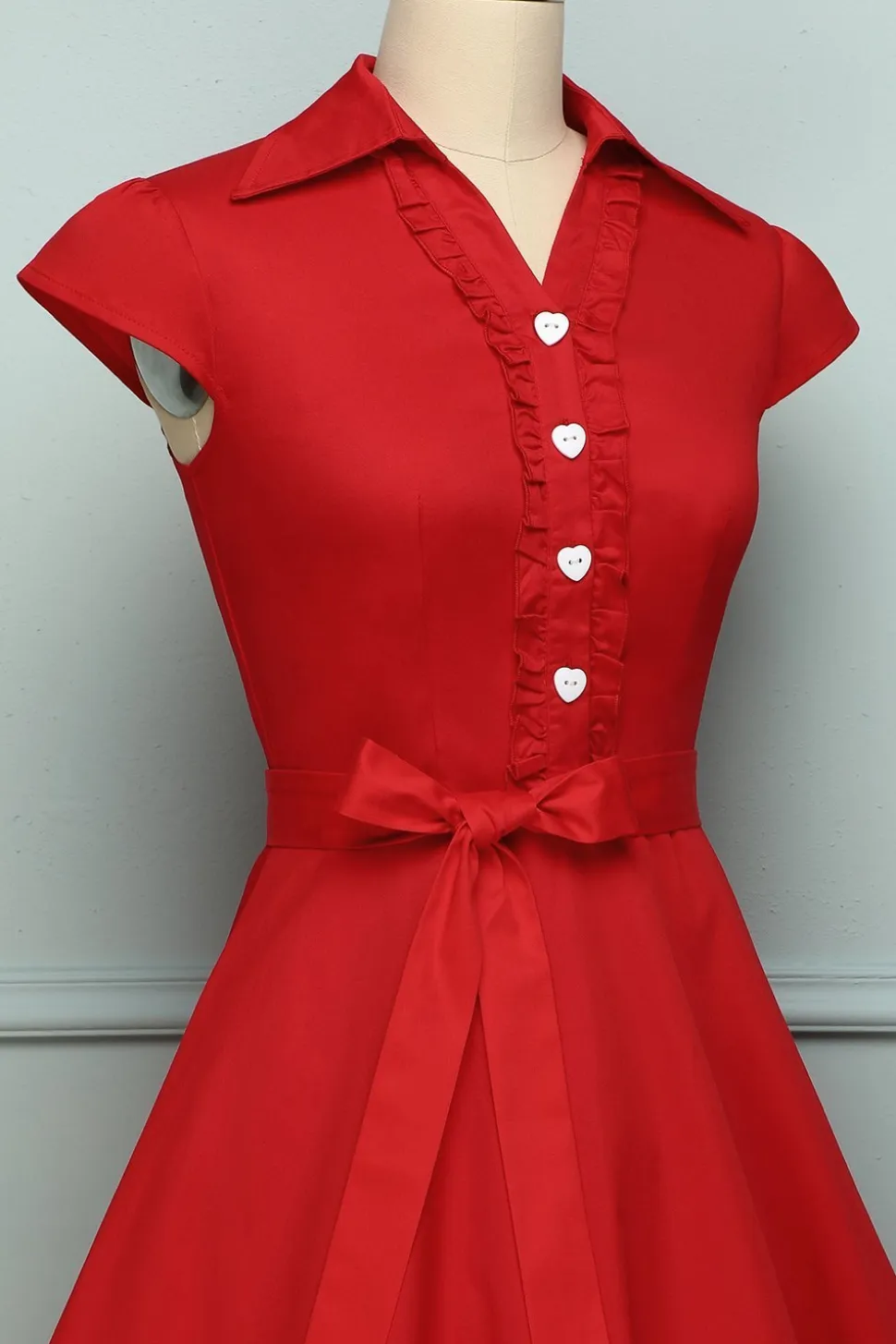 Vintage vermelho dos anos 50
