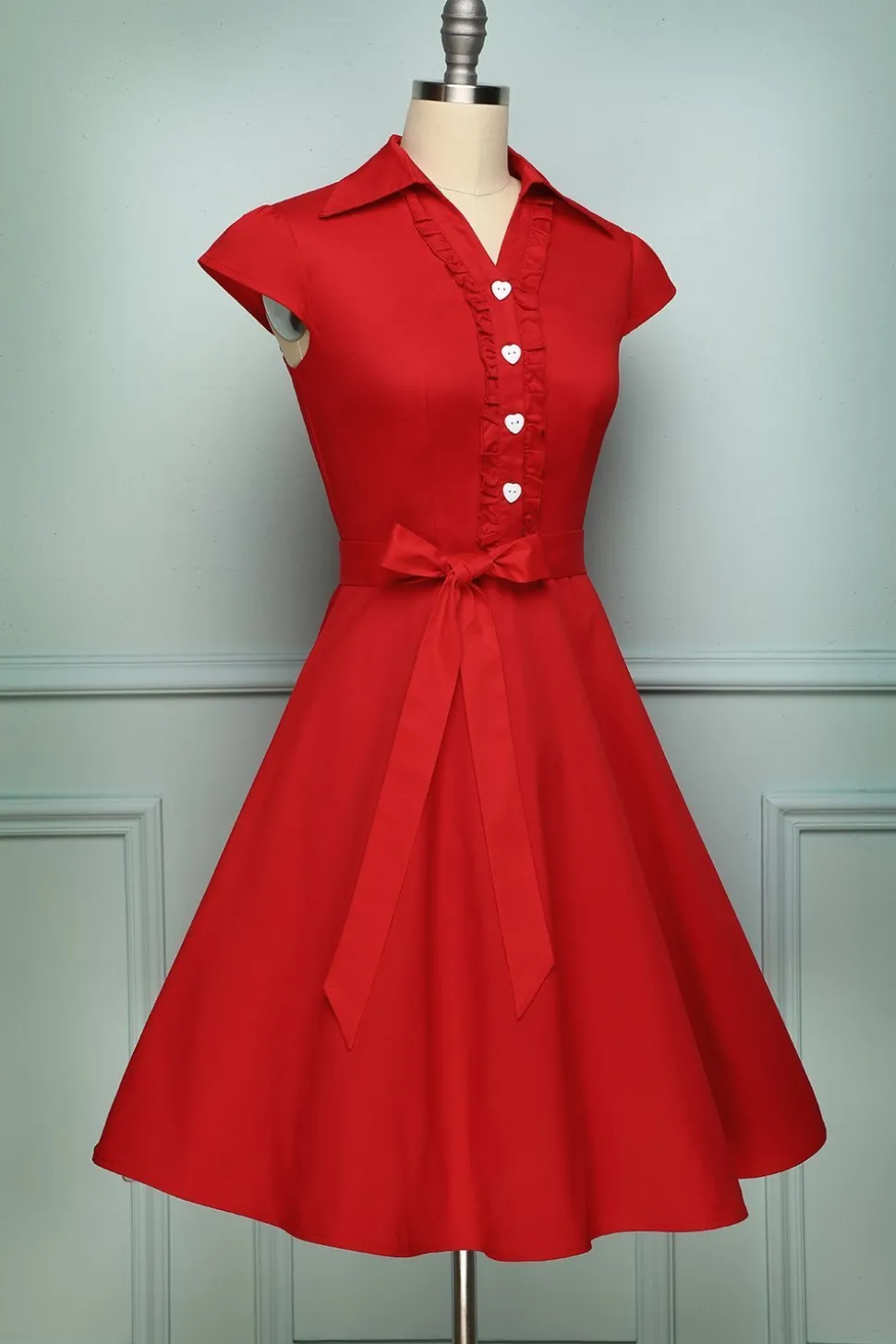 Vintage vermelho dos anos 50