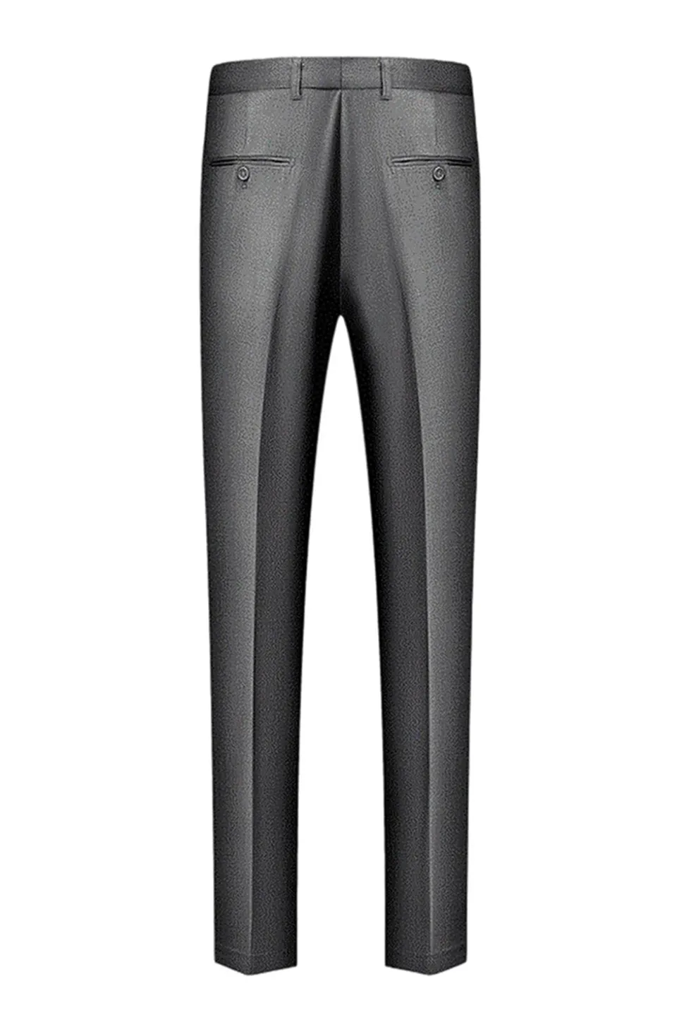 Xaile Cinzento Lapela Single Breasted Ternos Masculinos