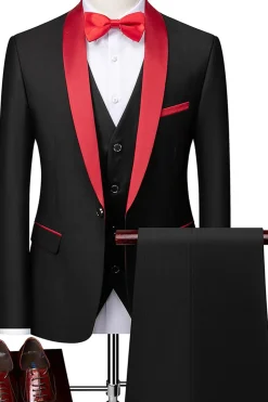 Xaile Cinzento Lapela Single Breasted Ternos Masculinos