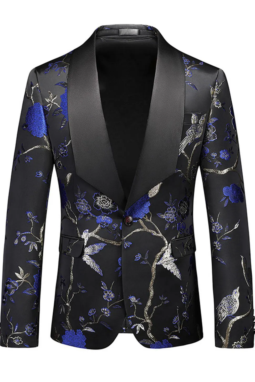 Xaile roxo lapela Jacquard 3 peças homens ternos de baile
