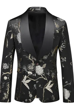 Xaile roxo lapela Jacquard 3 peças homens ternos de baile